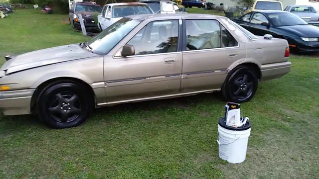 Polishing out the paint on my 89 honda accord смотреть онлайн