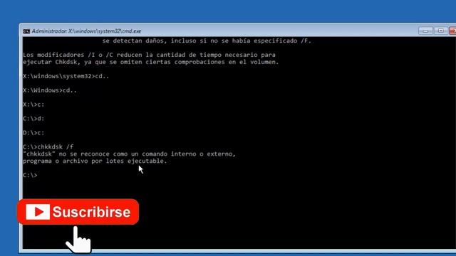 Reparar Pantalla Azul desde el Símbolo del Sistema(cmd) con CHKDSK | Reparar Errores de Disco Duro смотреть онлайн