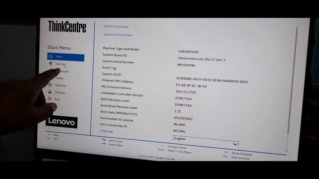 Lenovo Thinkcenter Neo 30a 22 Gen3 Boot From Usb | Windows Install In Lenovo Pc
