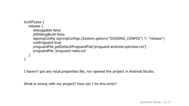 Android : Gradle fails with "Ambiguous method overloading for method java.io.File#init" смотреть онлайн