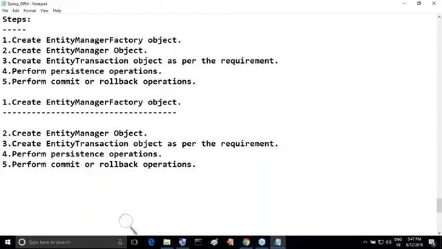 JPA with HIBERNATE Implementation || by Nagoor Babu Sir On 12-08-2018 смотреть онлайн