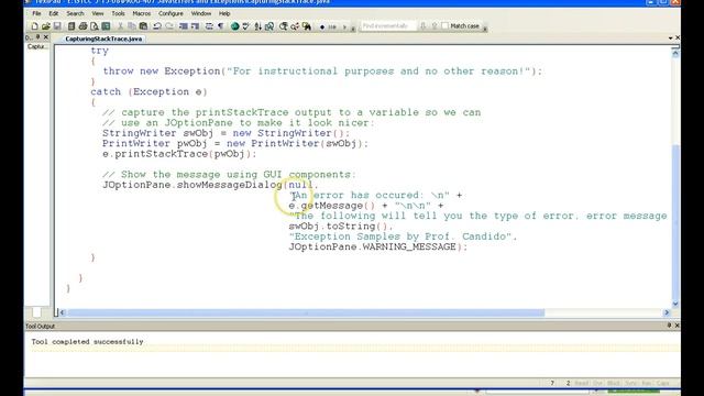 My ScreencastCapturingStackTrace.java смотреть онлайн