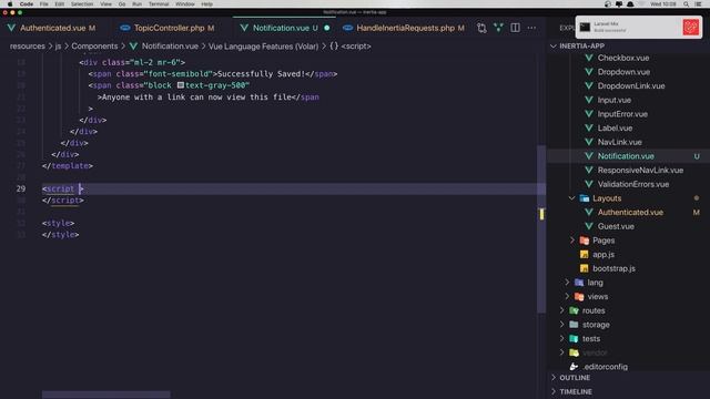 Laravel Vue Inertia JS Show Flash Message | Laravel Inertiajs Tutorial | Laravel 8 Tutorial смотреть онлайн