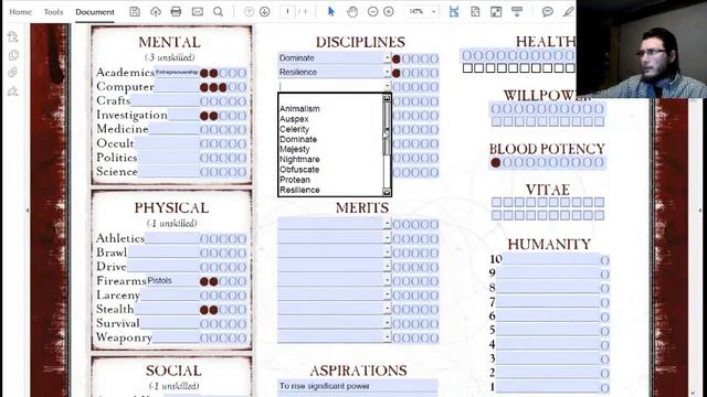 Vampire the Requiem 2nd Edition character creation смотреть онлайн