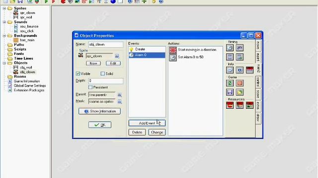 GAME MAKER 7 TUTOR - MAKE FIRST GAME