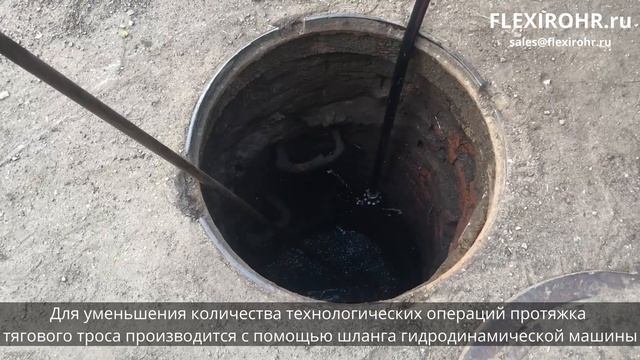 04.07.2022 I Бестраншейная санация (релайнинг) трубопровода гибкой гофрированной трубой FLEXIROHR смотреть онлайн
