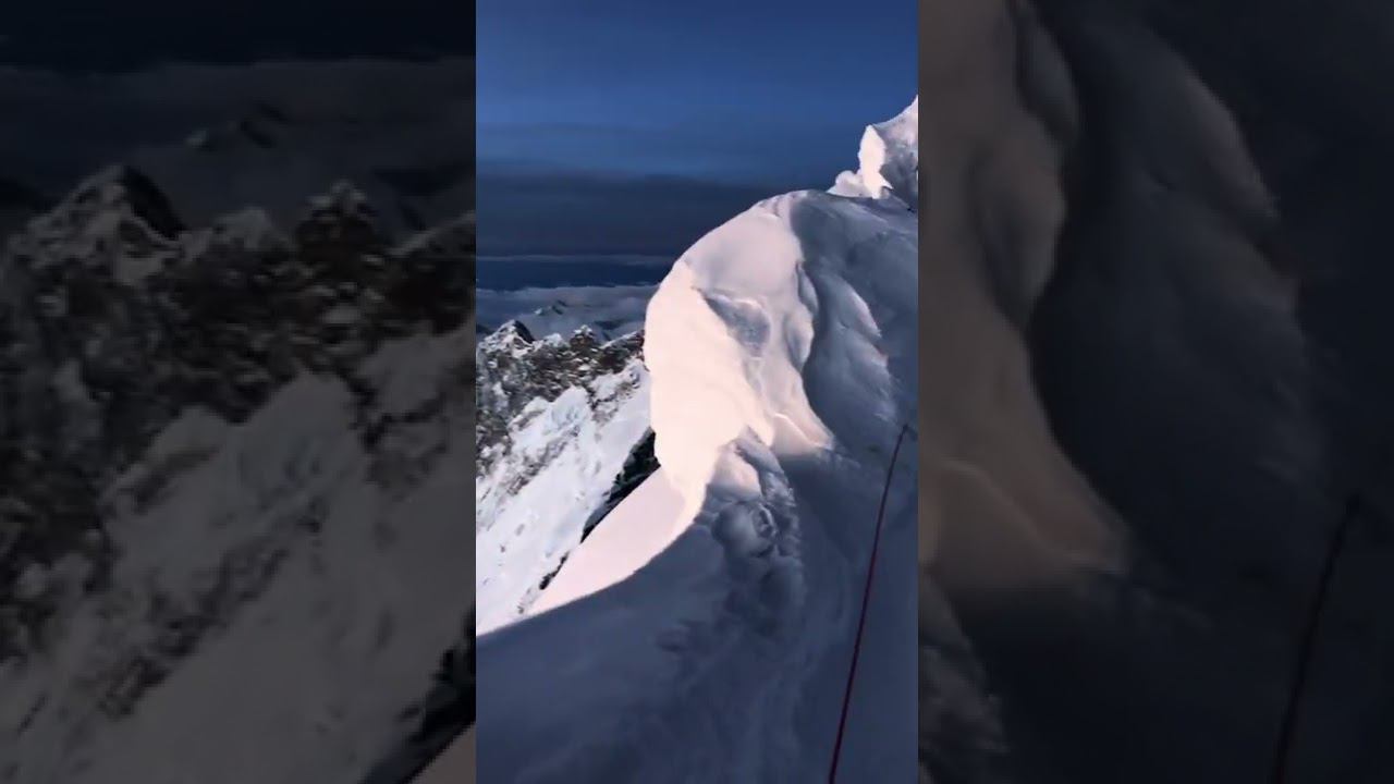 Панорама Гималаев, снятая почти с вершины Эвереста смотреть онлайн