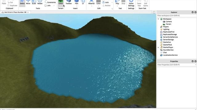 Roblox Studio - Creating simple lake смотреть онлайн