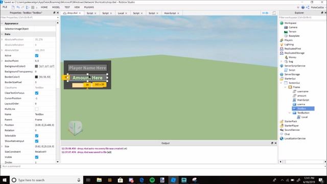 Bag Drop Donation Gui | Roblox смотреть онлайн