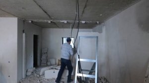 Демонтаж стен из газоблока. Перегородки из газобетона