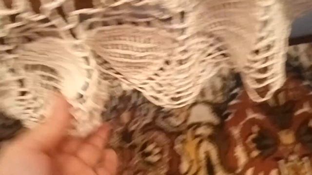 Вязание крючком/Скатерть Нежность/Обзор скатерти смотреть онлайн