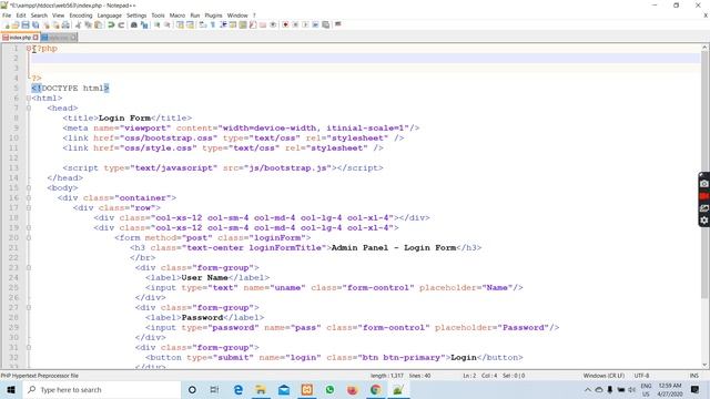 login form design and connect database Index 2 смотреть онлайн