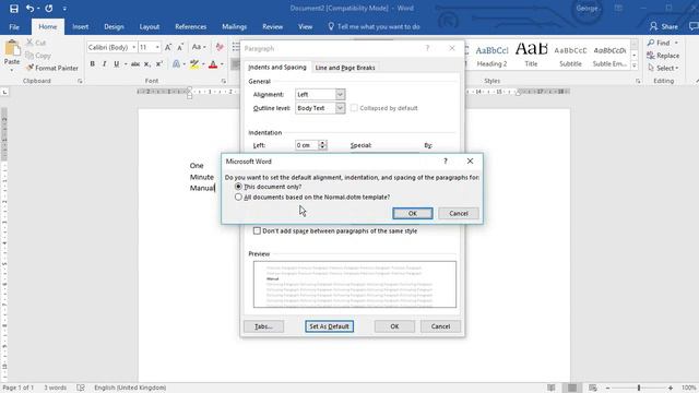 What Is The Default Line Spacing In Word 2016 (QUICK & EASY) - Word Default Spacing Settings смотреть онлайн