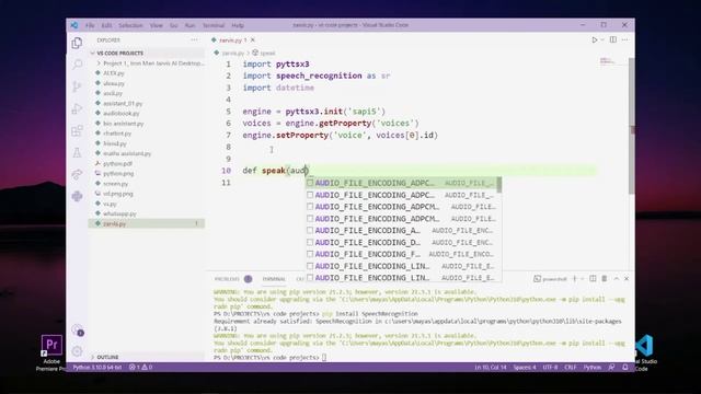 Part 1 : Iron man Jarvis AI Desktop Voice Assistant ll Learn Python ll Python project ll смотреть онлайн