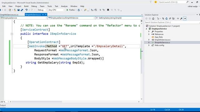 Creating WCF REST Service Step by Step смотреть онлайн