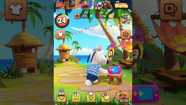 My Talking Hank - Gameplay Walkthrough Part 6 - Monkey Catch (iOS, Android) смотреть онлайн