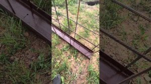 Подготовка и заливка швеллера 20 см под откатные ворота