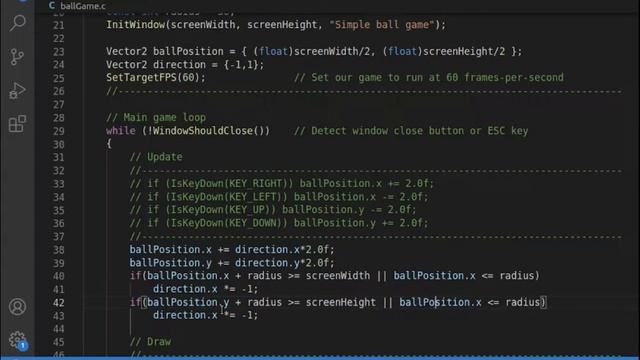 Building simple game using Raylib Library and C programming language смотреть онлайн