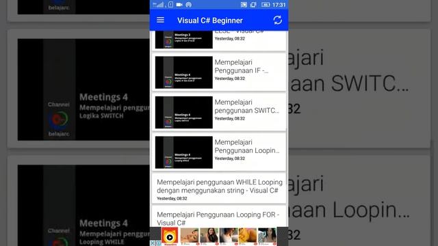 Belajarc Visual C# Aplikasi Android смотреть онлайн