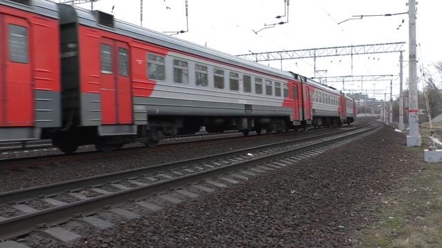 Электропоезд ЭД4М-0358 (ТЧ-4) пригородный поезд № 6863, Крутое - Москва.