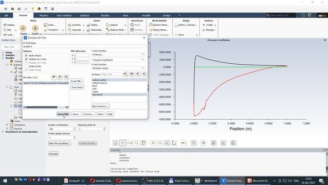 ANSYS Fluent. Расчет обтекания лопатки турбины Ламинарно-турбулентный переход. Урок 2 смотреть онлайн