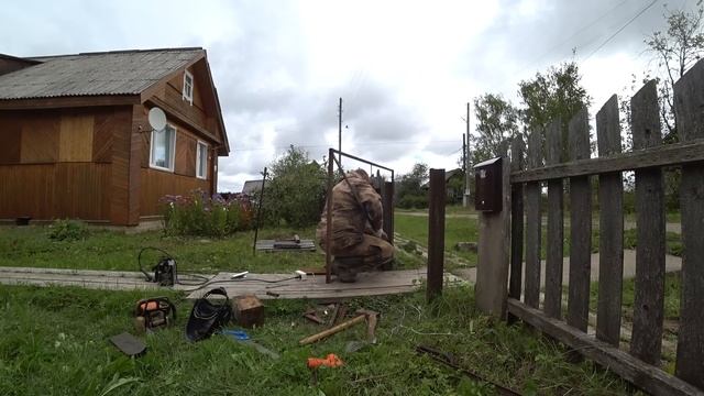 Делаю новую входную калитку. Самостоятельная распаковка посылки Полины и Кристины "Любимый Василёк" смотреть онлайн