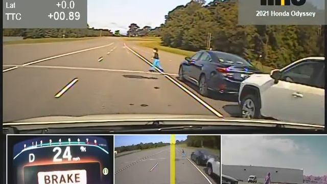 2021 Honda Odyssey Pedestrian crash testing смотреть онлайн
