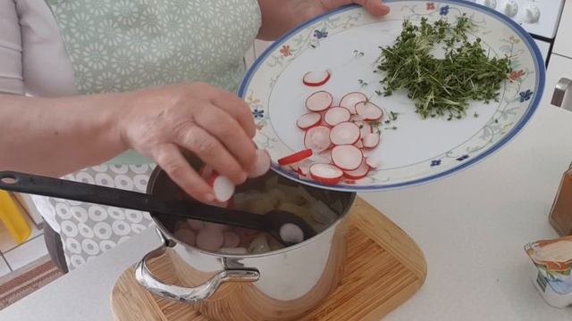 Cуп пюре с редиской