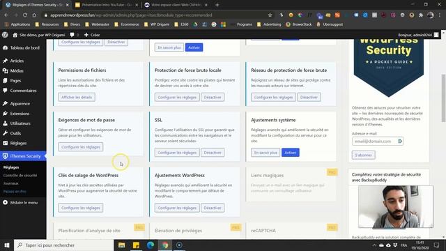 SÉCURITÉ WordPress : SSL, iThemes Security, firewall, php, conseils pratiques... смотреть онлайн