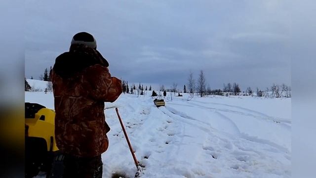 Оленеводы на снегоходах / лесотундра смотреть онлайн