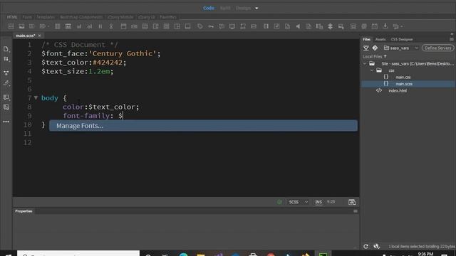 Sass Variables смотреть онлайн