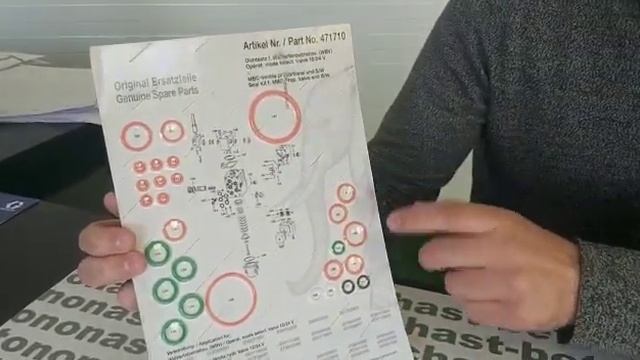 Ремкомплект стрелового гидрораспределителя Putzmeister смотреть онлайн