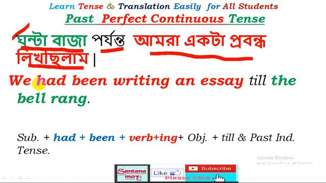 Past Perfect Continuous Tense || Learn Past Perfect Continuous Tense with Examples in Bengali смотреть онлайн