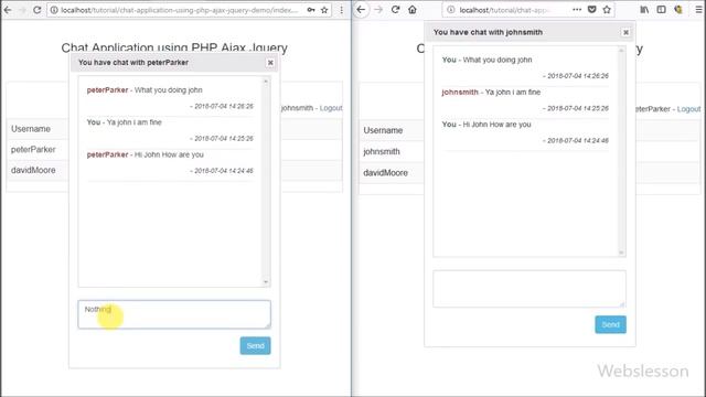 Chat Application using PHP Ajax Jquery - 1 смотреть онлайн