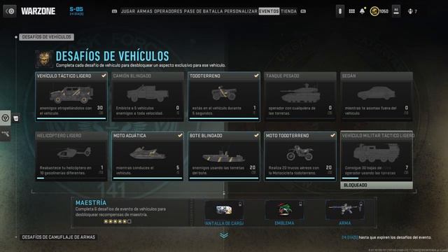 Desafíos de Vehículos evento MW2 temporada 5 Fácil смотреть онлайн