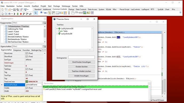 Lazarus IDE Komponente TTreeView Erklärt смотреть онлайн
