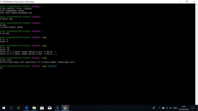Creating a local git repository смотреть онлайн