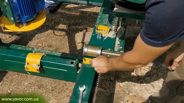 Настройка передвижных роликов Ленточнопильной пилорамы ПЛП-11