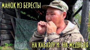 МАНОК ИЗ БЕРЕСТЫ НА КАБАРГУ. НО МОЖЕТ И МЕДВЕДЬ ЗАЯВИТСЯ