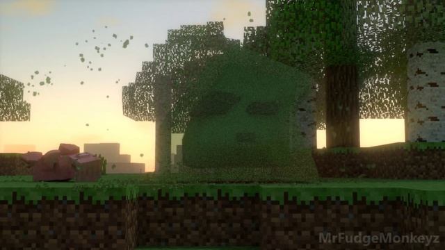 Sleepy Slime - Minecraft Animation смотреть онлайн