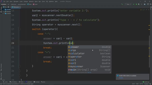 basic calculator (حسابة) | Java Basics part 10 sohar university смотреть онлайн