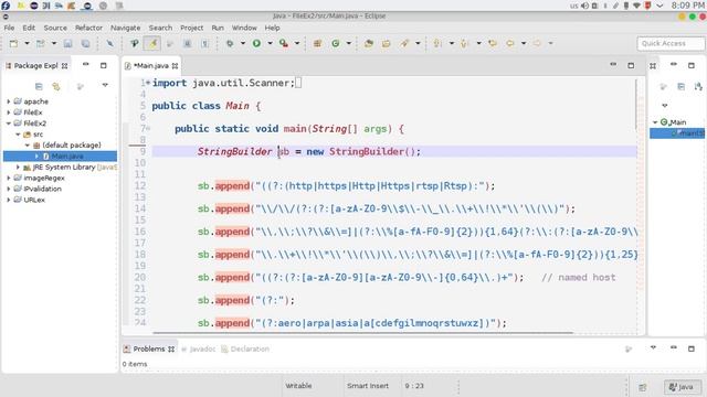 61 Java advanced RegEX StringBuilder Append التعابير المنطقية رابط смотреть онлайн