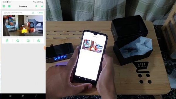 WiFi Table Clock Mini hidden Camera 4K Camcorder setting lookcam pro and Review Urdu/Hindi