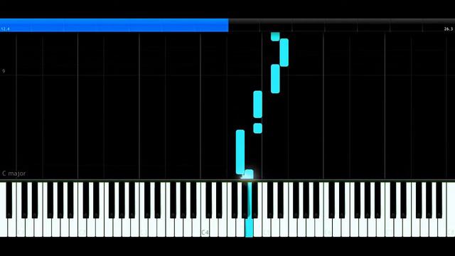HARRY POTTER - КУБОК ОГНЯ - Песня русалок на фортепиано | Synthesia смотреть онлайн