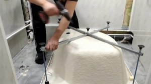 Сборка душевого поддона 90х90