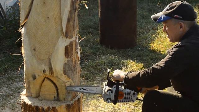 Мини мастер класс. Хобби резьба по дереву скульптура !