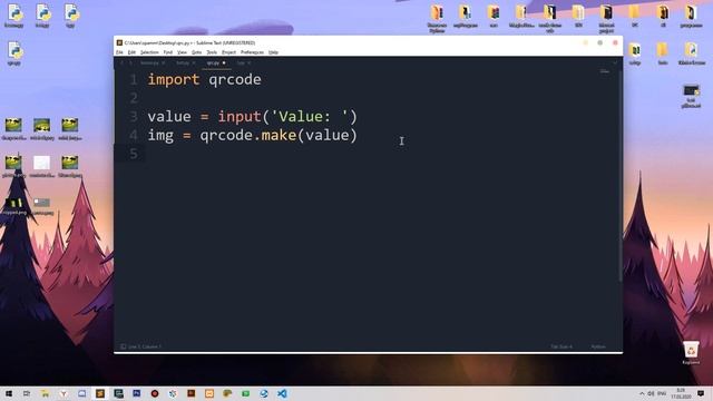 Как создать свой QRCODE | PYTHON смотреть онлайн