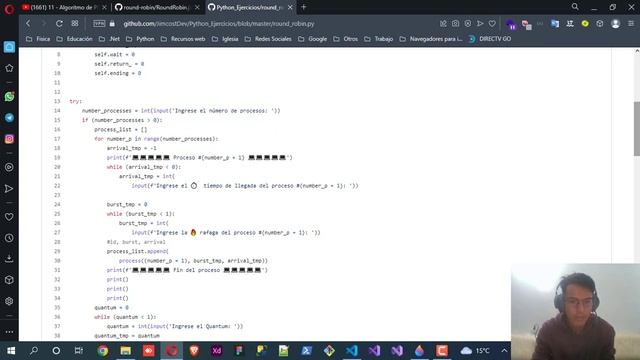 Algoritmo Round Robin - Python смотреть онлайн