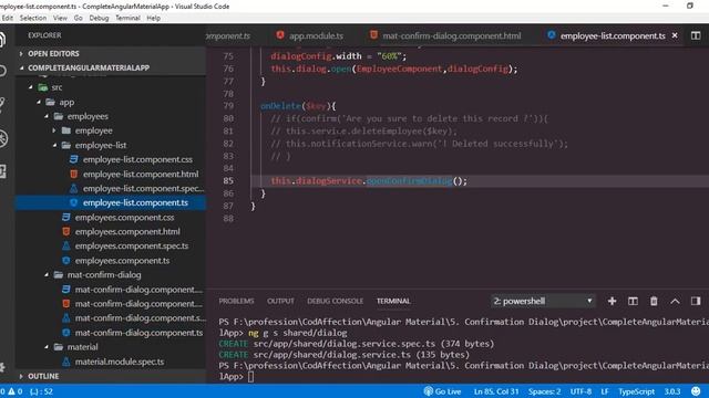 Angular Material Confirm Dialog смотреть онлайн