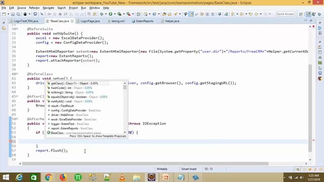 Integrate Extent Report and Logs in Framework смотреть онлайн